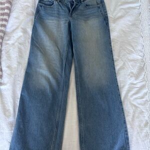 Hollister Light Blue Wide-Leg Jeans
